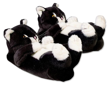 funny slippers. kitty-slippers