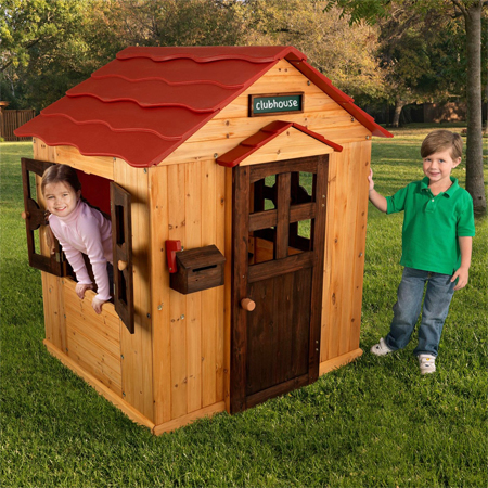 Red Roof Outdoor Playhouse Offers Ultimate Fun and ...
