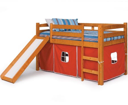 Boys Loft Bed with Slide