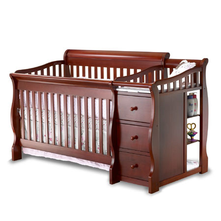Sorelle Tuscany 4-In-1 Crib And Changer Offers Convertible ...