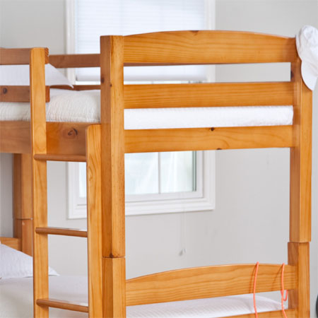 Twin  Rails Kids on Twin Bunk Bed Allows Your Kids To Sleep Close   Plioz