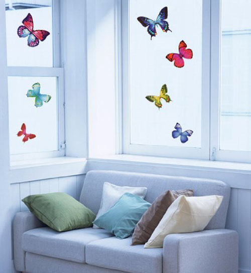 26 Vibrant Butterflies Vinyl Peel & Stick Home Wall Sticker Decals