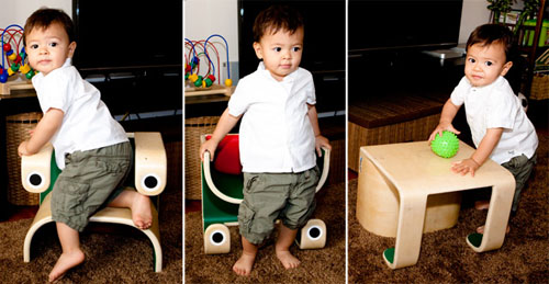Modern Kids Furniture 3-in-1 Little Frog