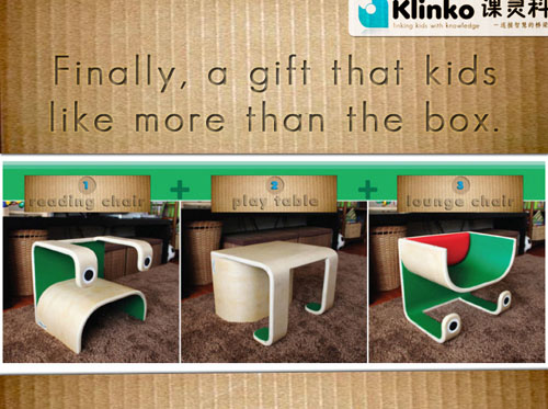 Modern Kids Furniture 3-in-1 Little Frog