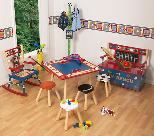 All Star Sports Toy Box Bench from Levels of Discovery