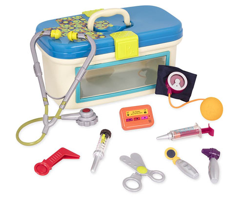 B. Dr. Doctor Toy Medical Kit for Kids Pretend Play (9 pieces) for Little Doctor