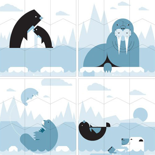 Blik Polar Wall Puzzle - Blik Wall Puzzle