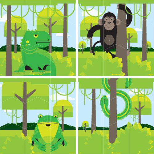 Blik Rainforest Wall Puzzle - Blik Wall Puzzle