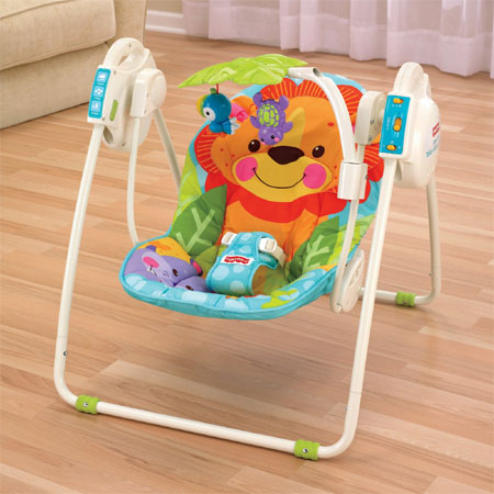 blue sky portable baby swing