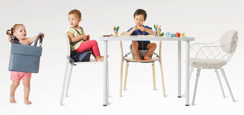 Bombol Pop-Up Booster - Portable Booster Folds Flat