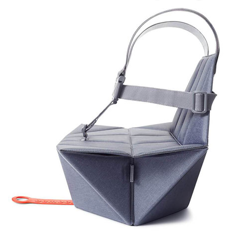 Bombol Pop-Up Booster - Portable Booster Folds Flat