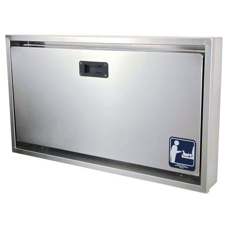 clad stainless changing station