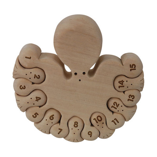 Counting Octopi Wood PuzzleMe Up Puzzle