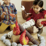Crate and Kids Plush Campfire Set for Camping Pretend Play in Your Own House