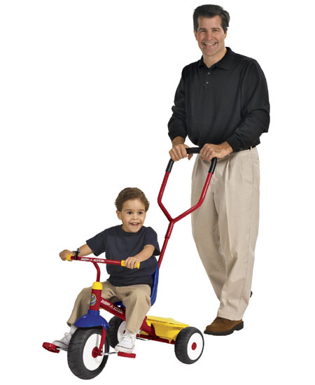 deluxe steer and stroll trike