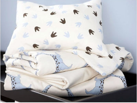 Dinosaur Print Organic Crib Bedding