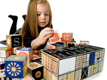Eames House Alphabet Blocks for Modern Tots