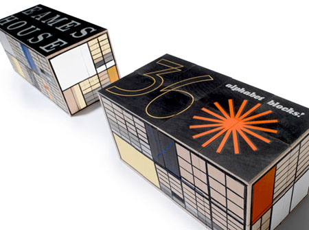 Eames House Alphabet Blocks for Modern Tots