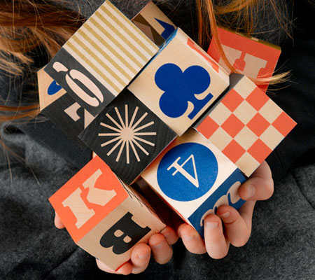 Eames House Alphabet Blocks for Modern Tots
