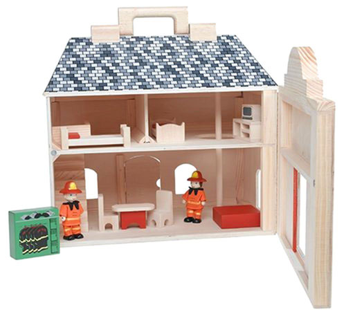 Folding Fire Station with Fire Engine