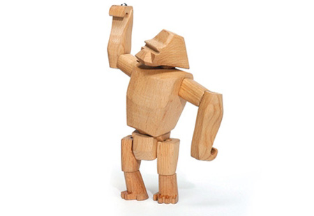 Gorilla Hanno Jr. Wooden Gorilla with Flexible Joints