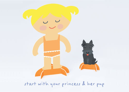 Hello Hanna Princess Paper Dolls