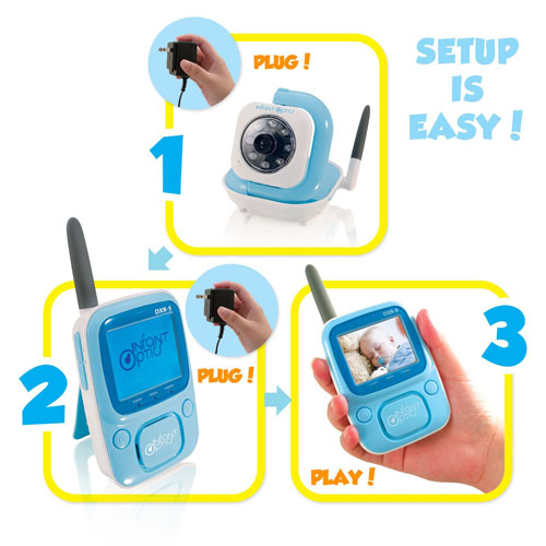 Infant Optics DXR5 2.4 GHz Digital Video Baby Monitor with Night