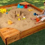 Build Sand Castles from The Backyard with Kidkraft Backyard Sandbox