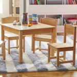 KidKraft Farmhouse Kids 5 Piece Square Table and Chair Set Is Made of Solid Wood Can Last for Years