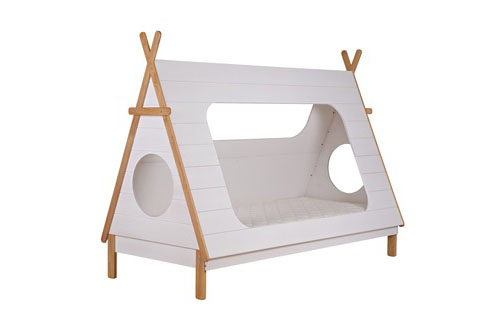 Kids Teepee Cabin Bed Is Made from Solid Pine by Woood