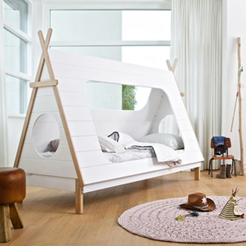 Kids Teepee Cabin Bed Is Made from Solid Pine by Woood