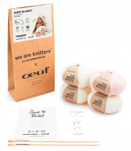Cute Baby Sheep Blanket Knitting Kit