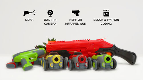 MaeGo Robot Kit - Autonomous Little Robot for Target Shooting Game and Coding