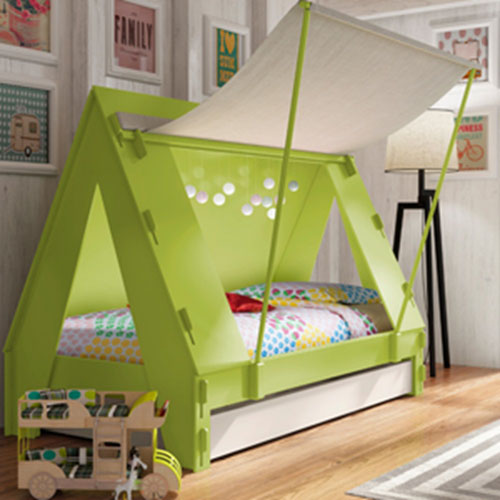 Kids Tent Bedroom Cabin Bed is A Cool Bed for Kid from Math by Bols
