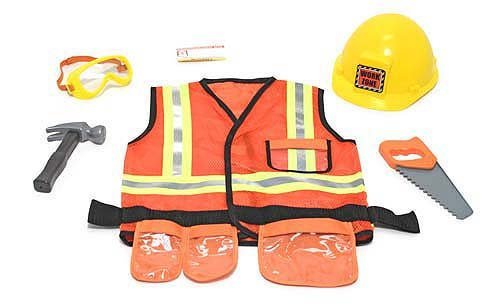Construction Worker Costume Deluxe Role Play Set from Melissa and Doug