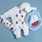 Personalized Nautical Layette Set 