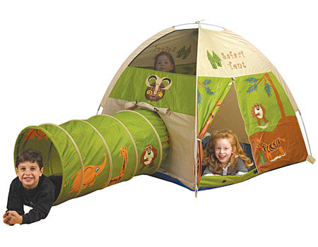 Pacific Play Tents Safari Tent and Tunnel Combo