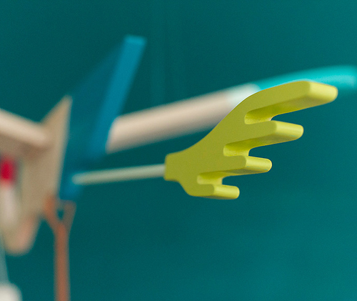 Eguchi Toys Bird Mobile - Pelican and Baby Bird for Little Hands