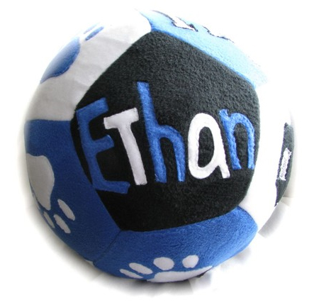 personalized giant fleece ball