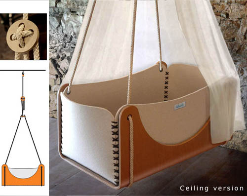 The Roll Hanging Cradle from Woodly