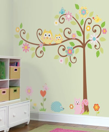 RoomMates RMK1439SLM Scroll Tree Peel & Stick Wall Decal Megapack