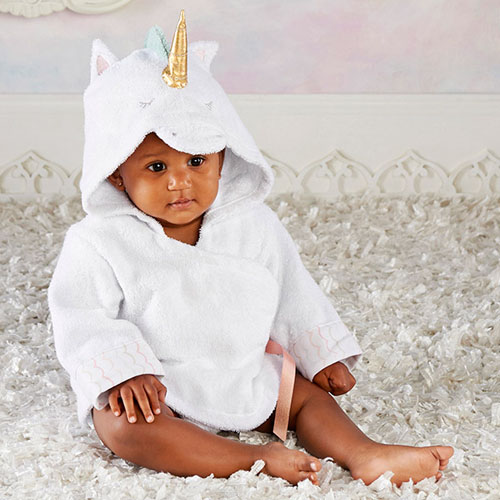 Cute Unicorn Hooded Robe to Keep Your Baby Warm and Dry