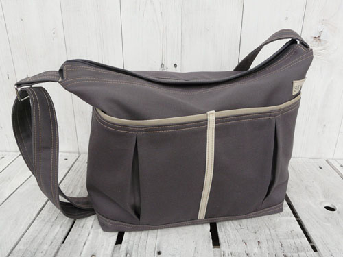 Modern Gray Canvas Diaper Tote Bag from SKModell