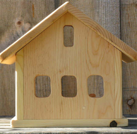 small wooden barn