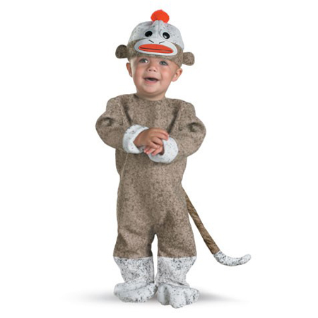 Sock Monkey Baby Costume