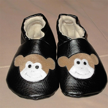 stylish childrens fancy monkey shoes