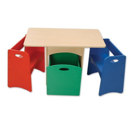 primary table and bench set