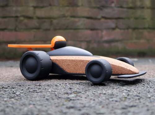 Sustainable RC Vehicle Toys Made from Cork by V2 Studios