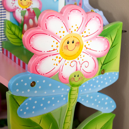 Teamson Kids Children Magic Garden Book Shelf