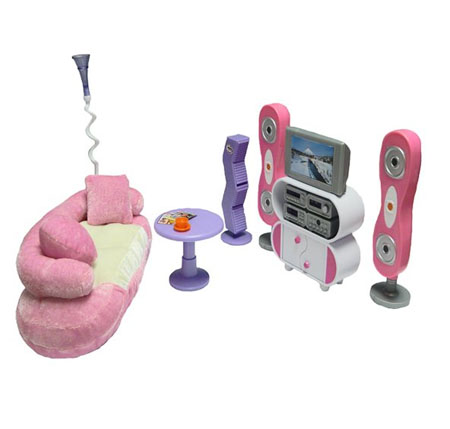 Feenix Toys 4 Story Dollhouse